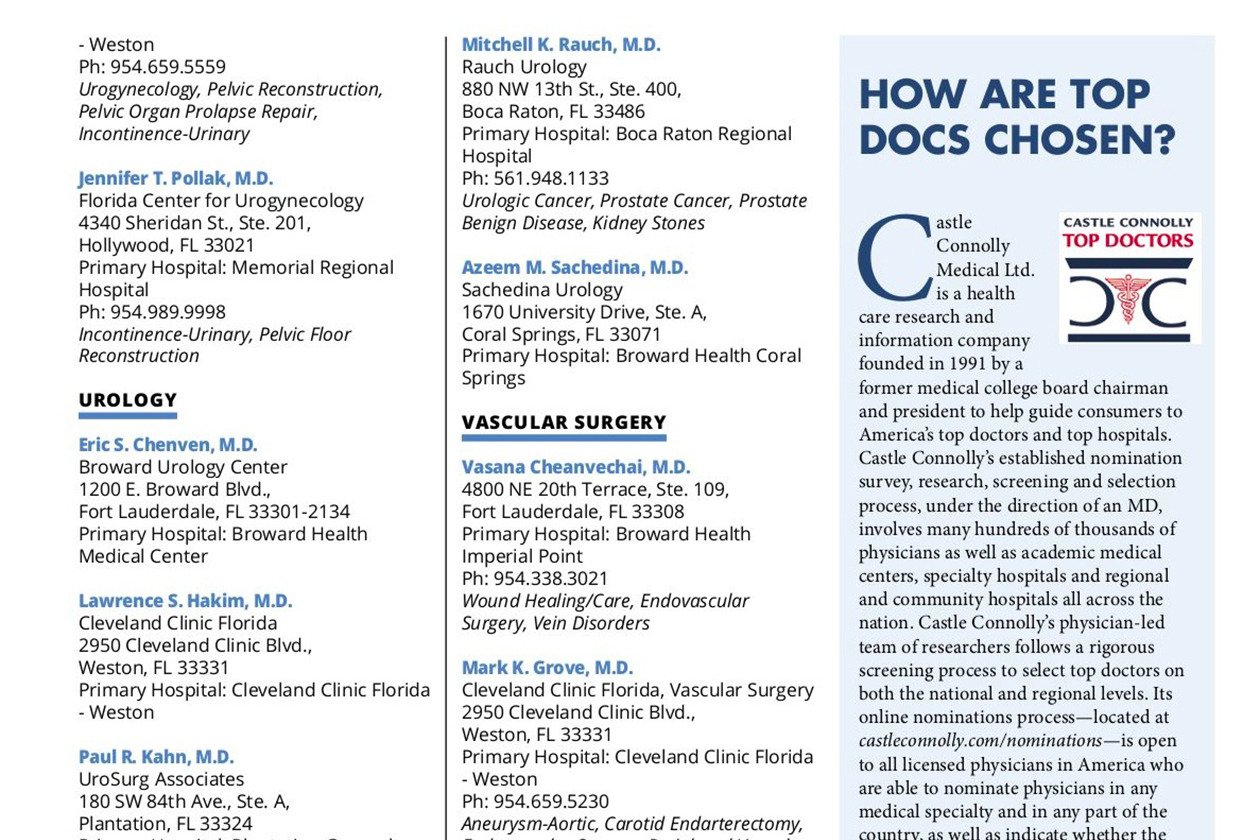 2017 Gold Coast Magazine Top Doctor